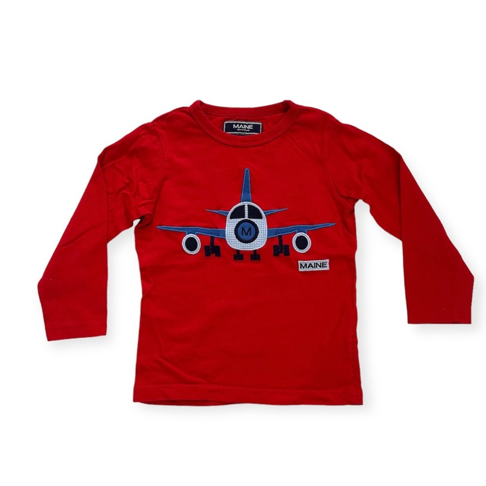 Maine Airplane ✈️ Tee Size 3-4 Years